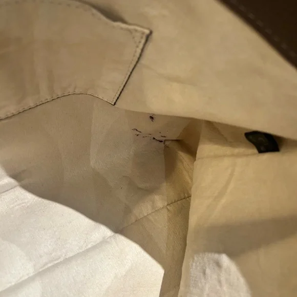 Gucci Beige and Brown Briefcase with Red and Green Stripe - Picture 5 of 5